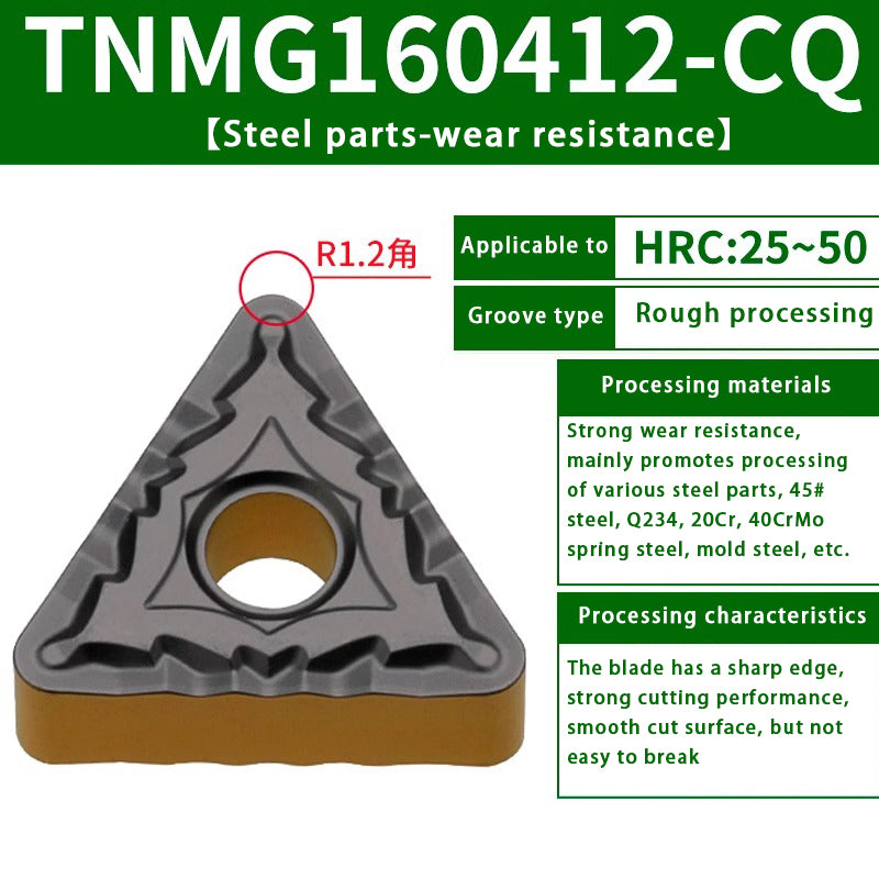 120-TNMG160404R/L-VF/S Steel Parts Fine Turning Triangular Grooving Knife Shandong Denso Pricision Tools Co.,Ltd.